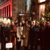 Staff on Christmas night out Edinburgh