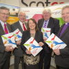 Sharon MacPherson with Very Rev John Chalmers  Angus Hogg and Jeremey Peat Affordable Credit