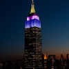 Empire State Building in Carnegie colours.